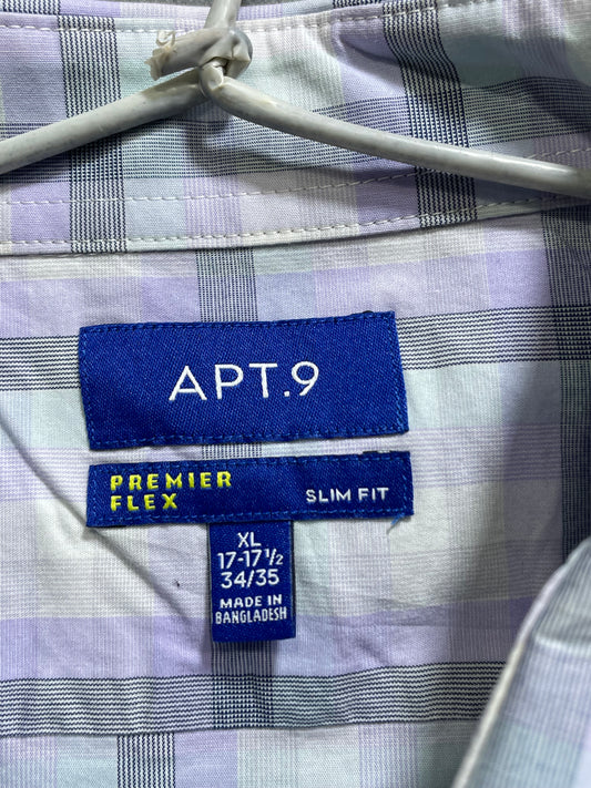 APT.9 Purple Cotton Shirt For Men XL