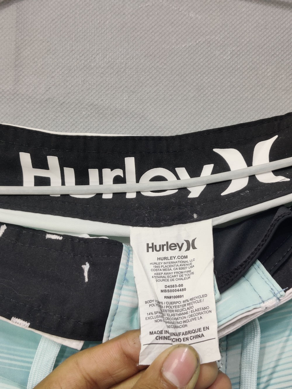 Hurley Branded Original Cotton Short For Men