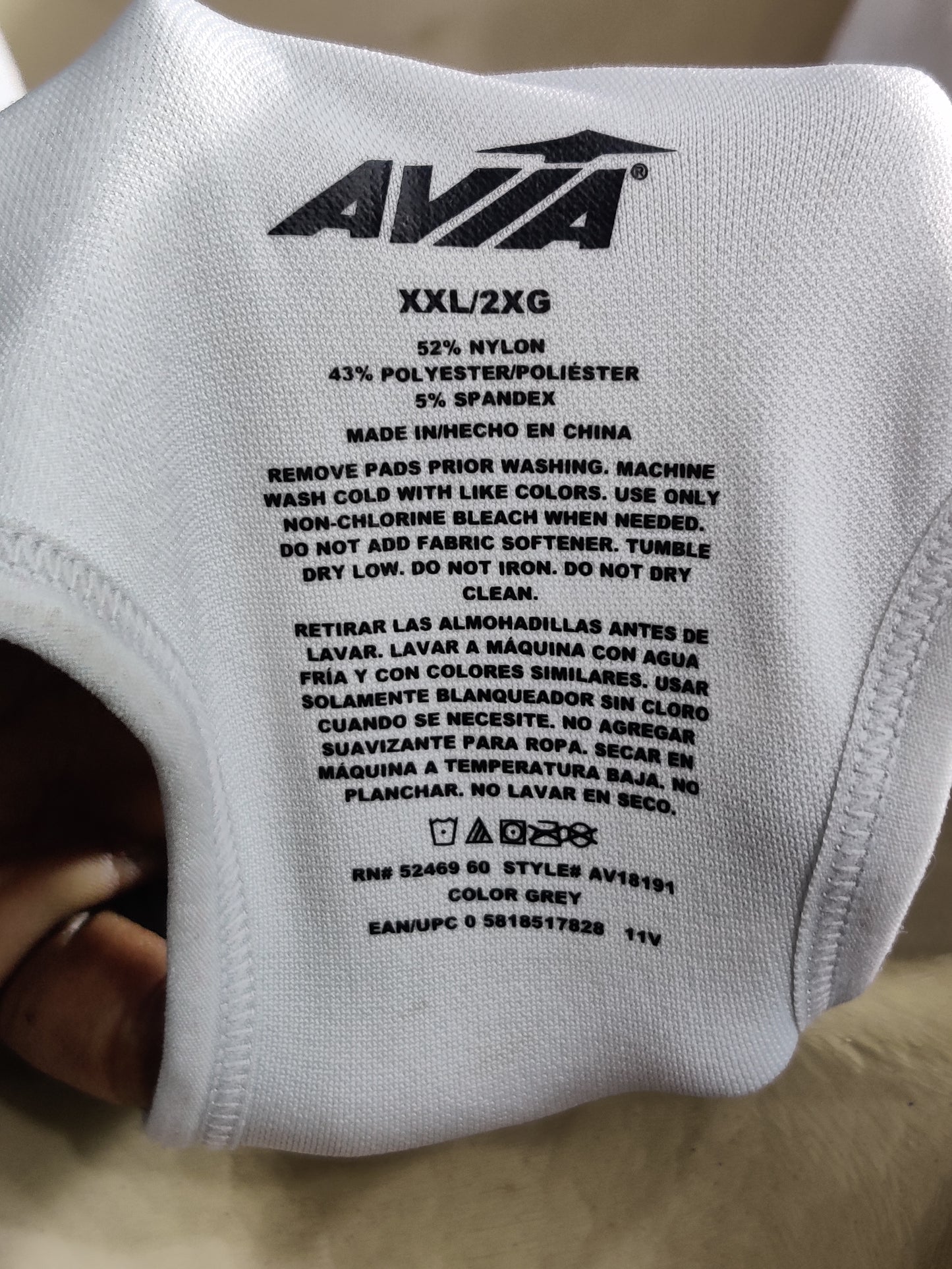 Avia Branded Original Sports Gym Bra For Women