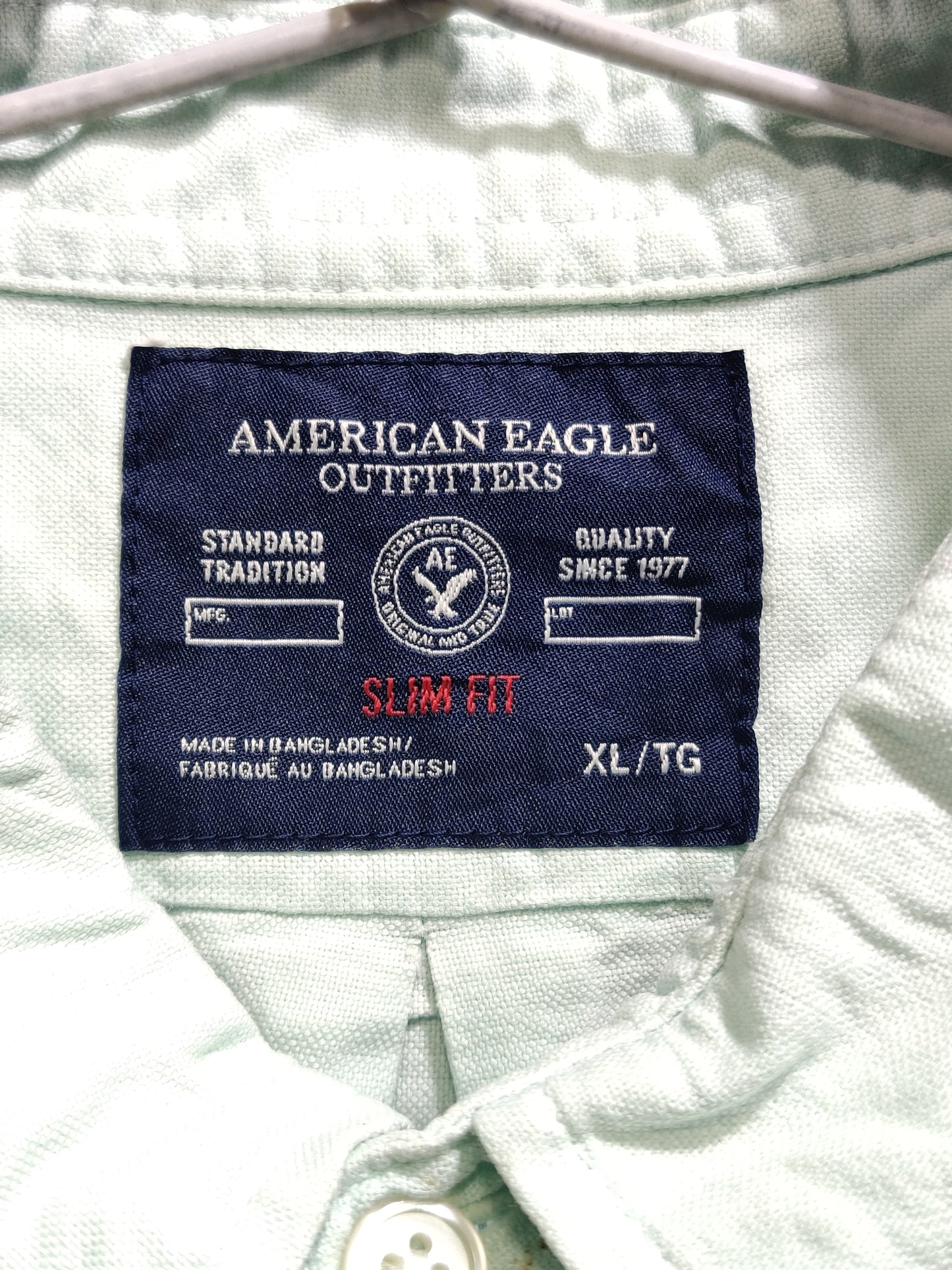 Aeropostale Branded Original White & Orang Cotton Shirt For Men