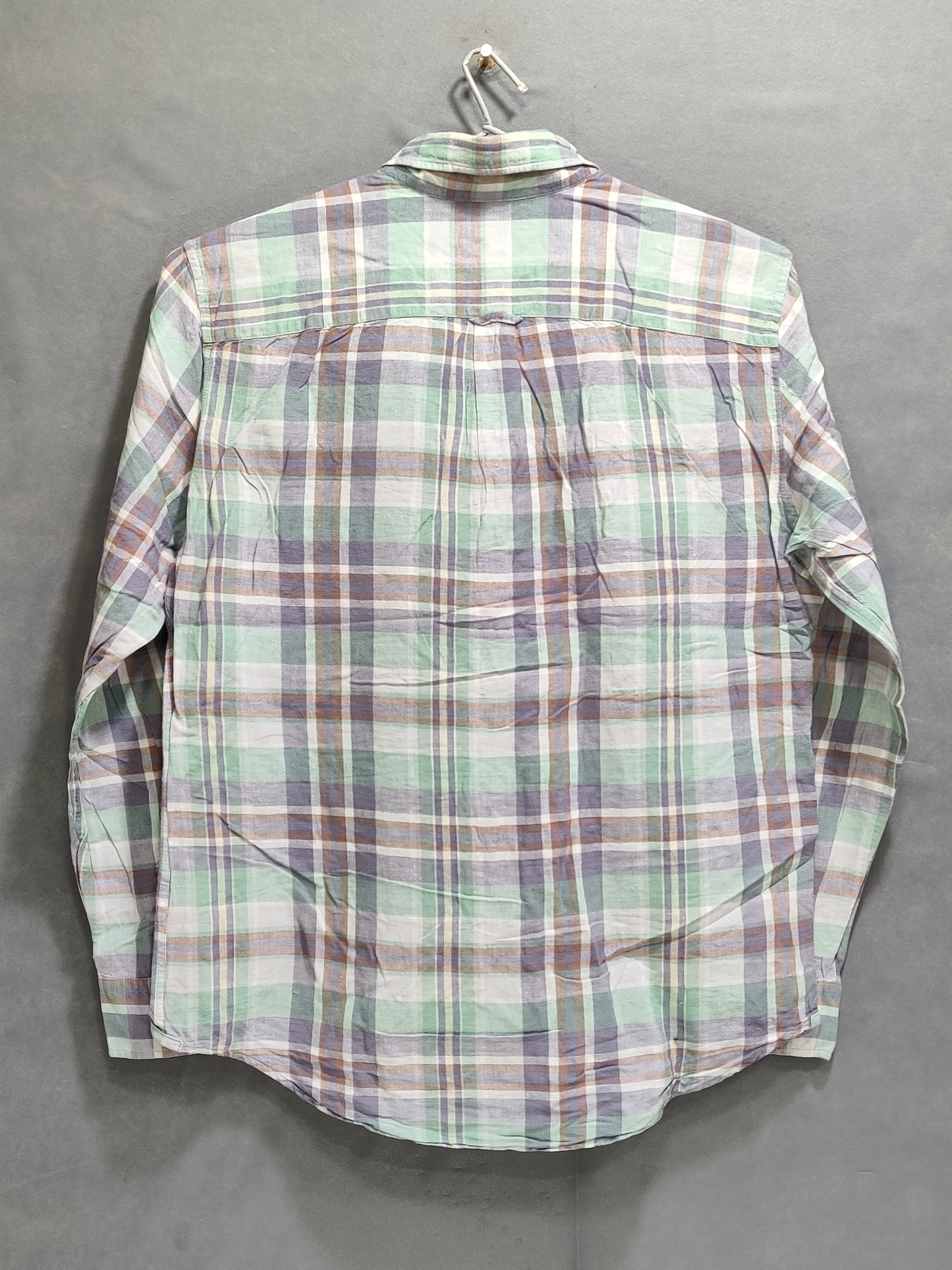 American Eagle Branded Original Green Cotton Shirt For Men