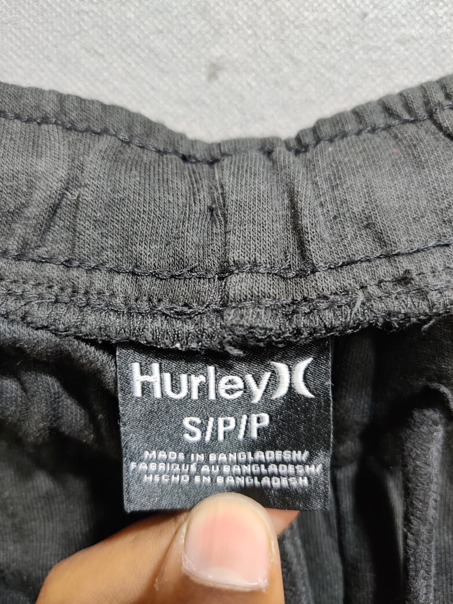 Hurley Black Cotton Short For Men