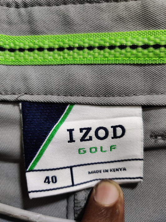 Izod Gray Polyester Short For Men X Large