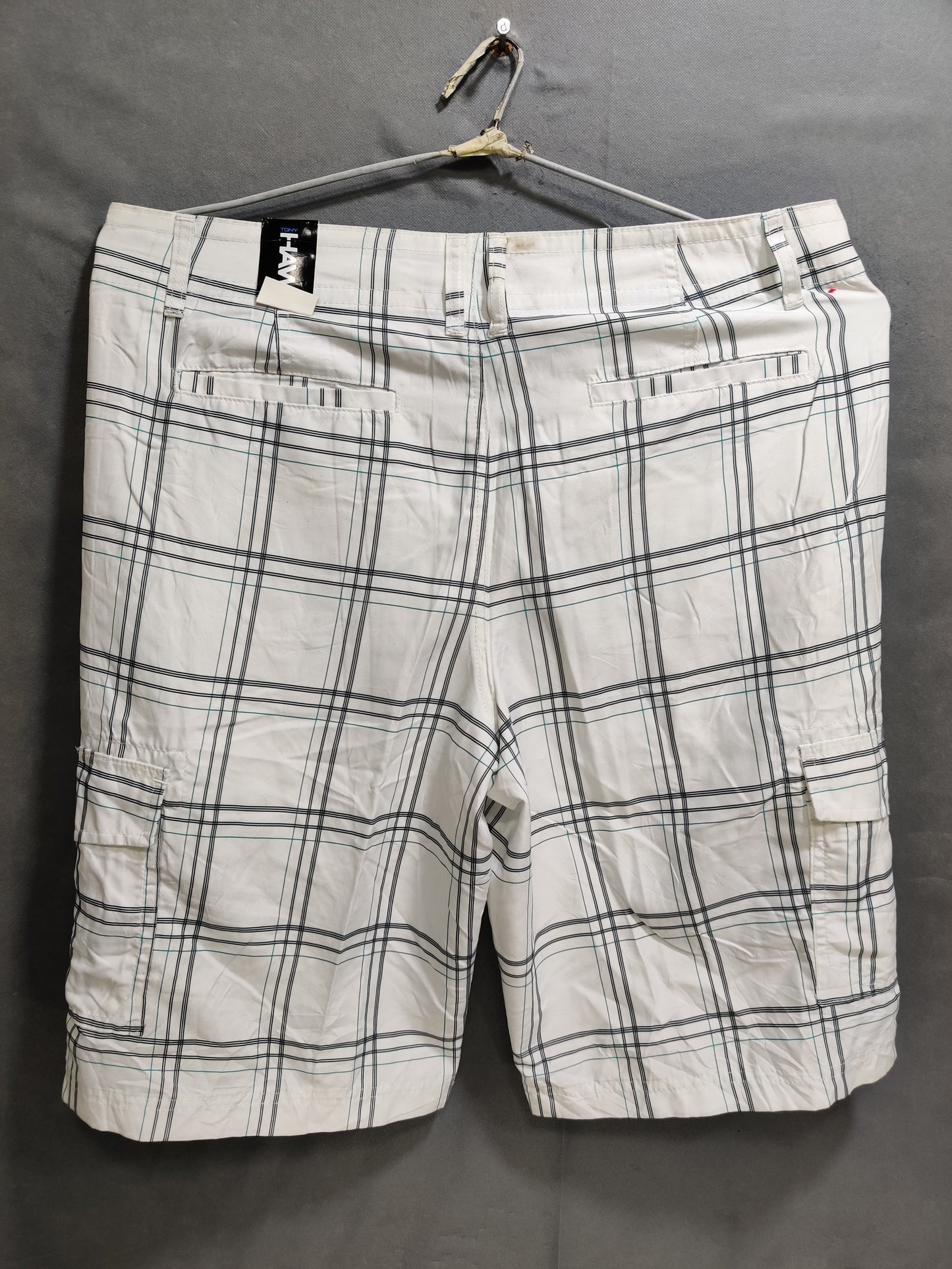 HAWK White Polyester Short For Men L
