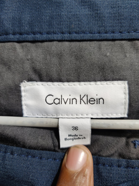 Calvin Klein Blue Polyester Short For Men L