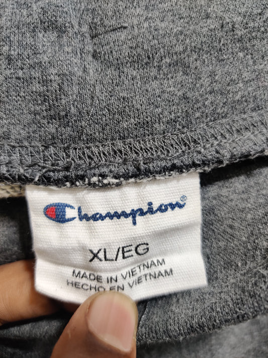 Champion Gray Cotton Short For Men L
