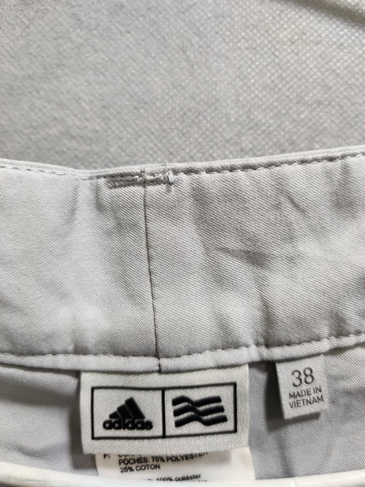 Adidas Gray Polyester Short For Men L