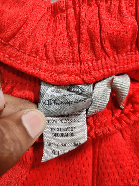 Champion Red Sports Short For Men Medium