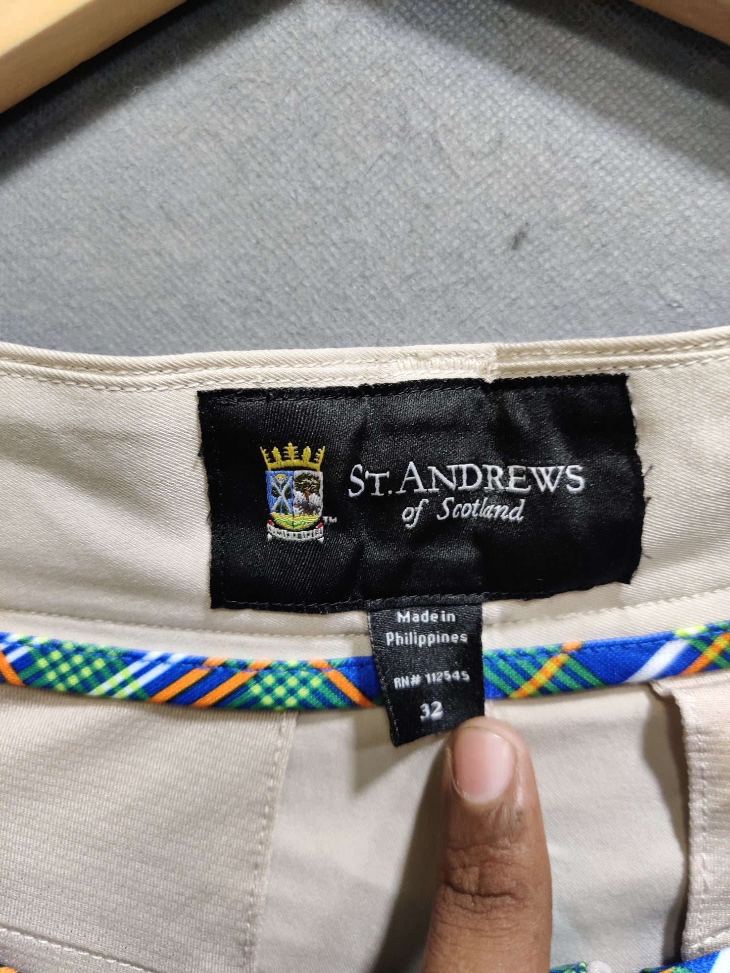 ST Andrews Of Scotland Khaki Cotton Short For Men M