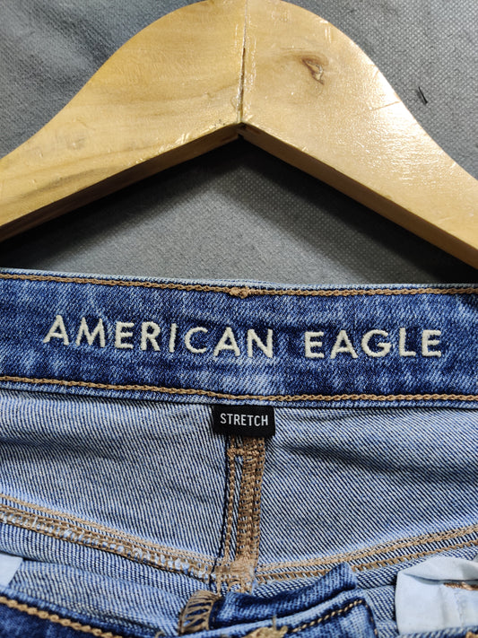 American Eagle Blue Denim Jeans For Men XS