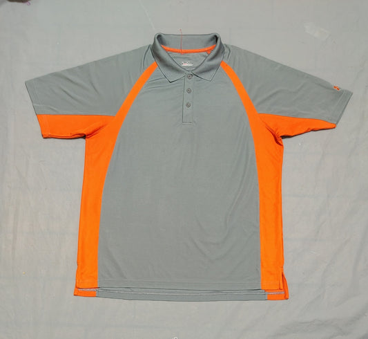 Under Armour Men Sport Gray Polo T Shirt
