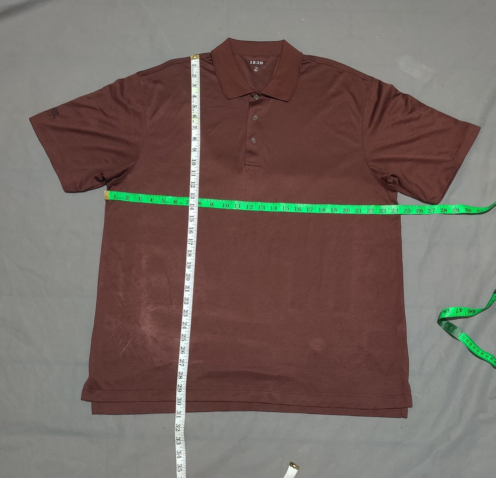 Izod Men Sport Maroon Polo T Shirt