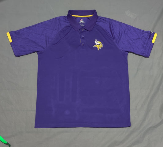 Majestic Men Sport Purple Polo T Shirt