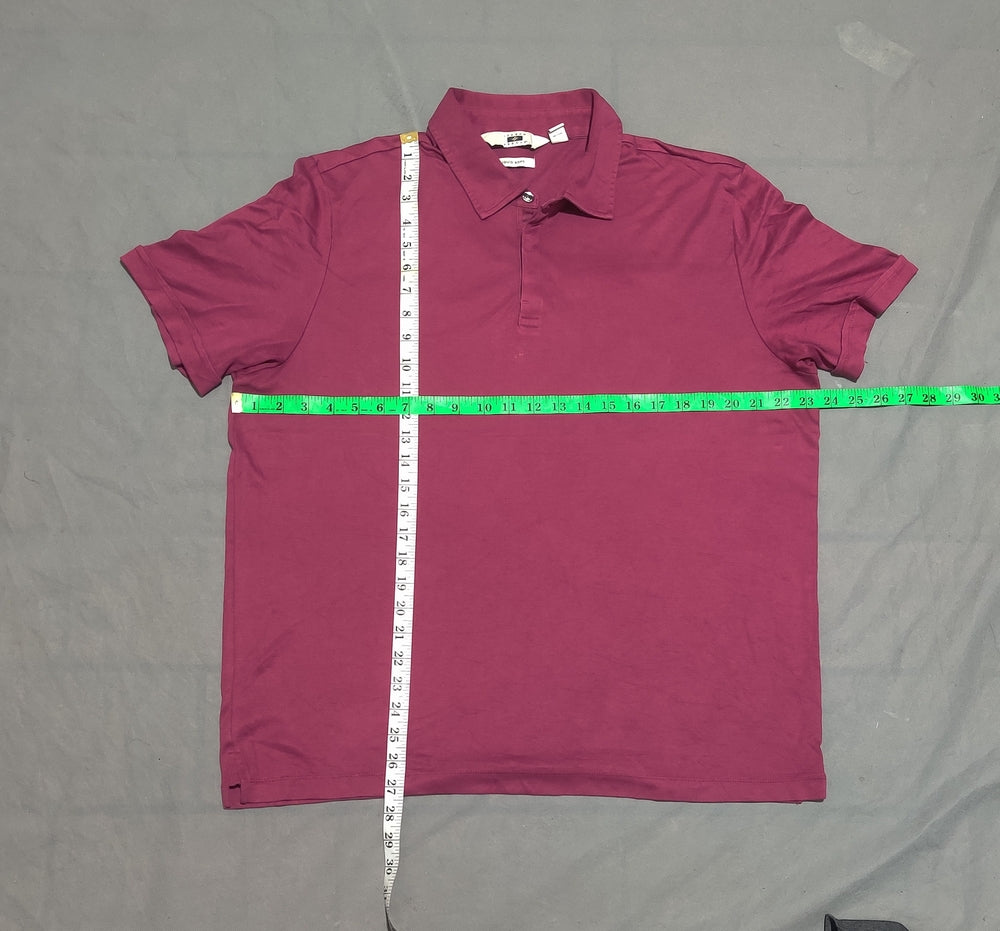 Joseph Abboud Men Sport Pink Polo T Shirt