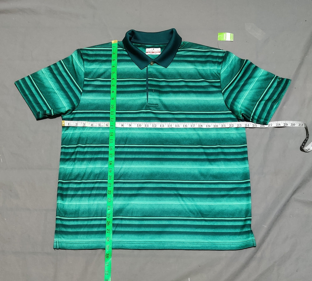 Grand Slam Men Sport Green Polo T Shirt