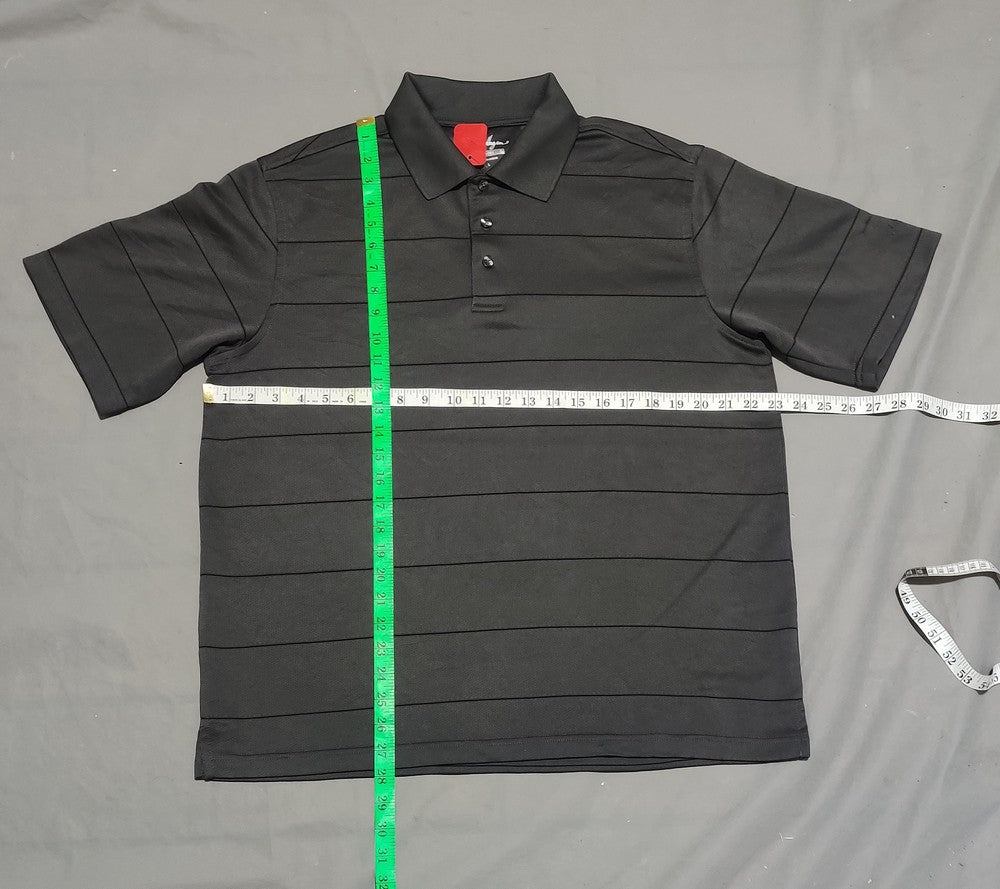 Walter Hagen Men Sport Gray Polo T Shirt