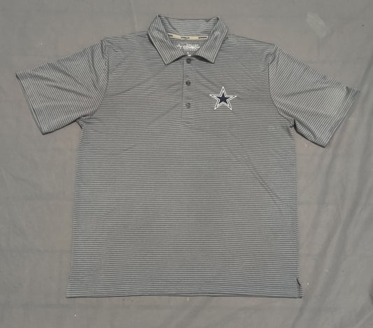 Cow Boys Men Sport Gray Polo T Shirt