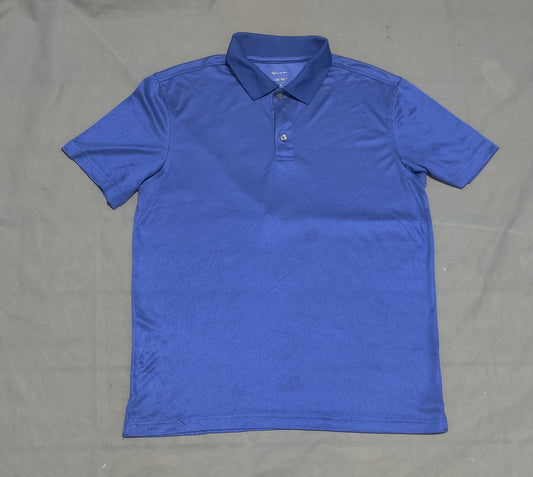 Member's Mark Men Sport Blue Polo T Shirt