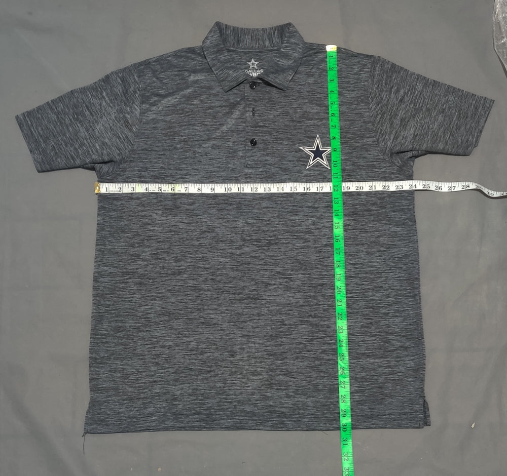 Dallas Cowboys Men Sport Gray Polo T Shirt L