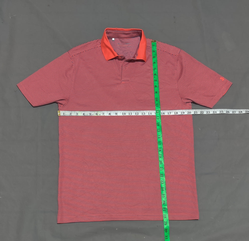 Under Armour Men Sport Orange Polo T Shirt