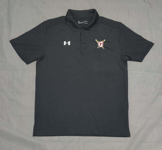 Under Armour Men Sport Black Polo T Shirt