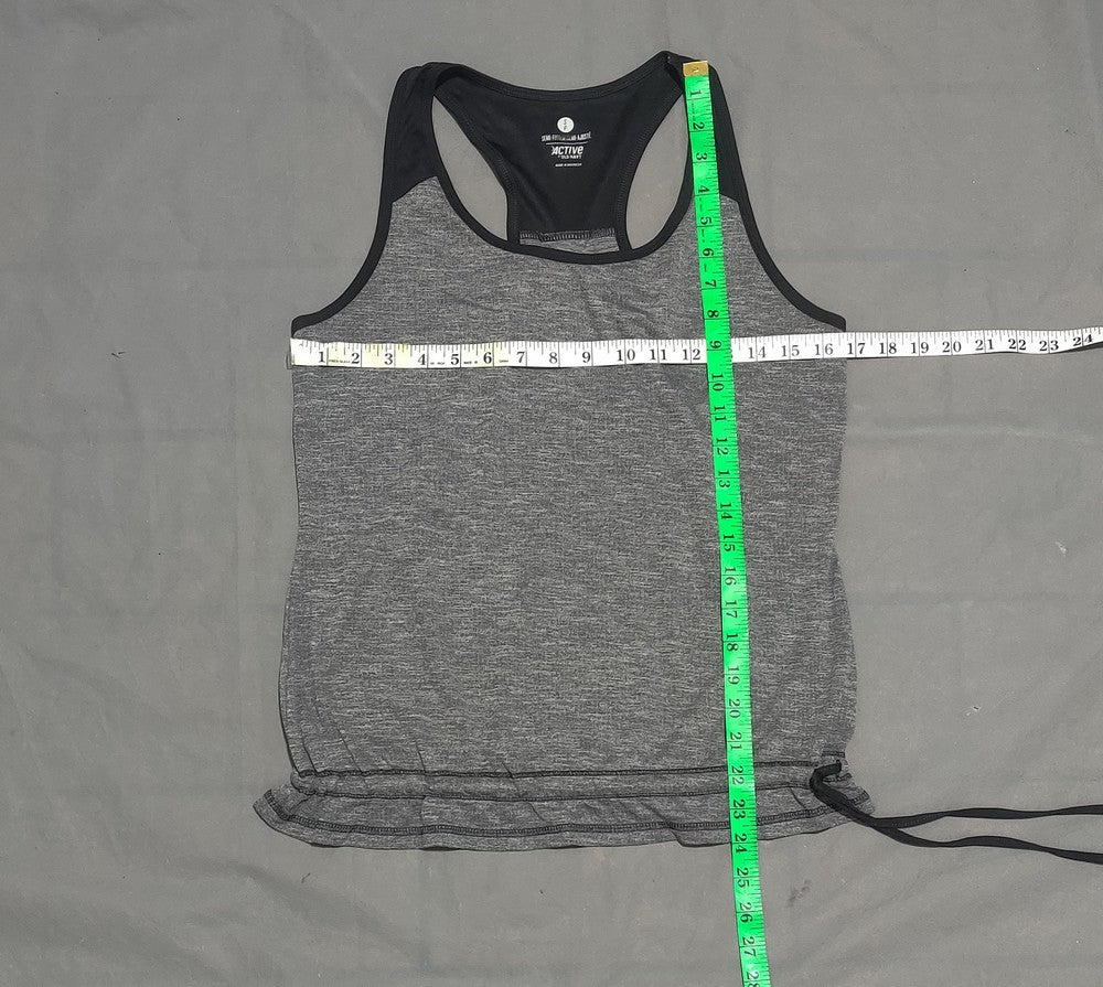 Old Navy Women Sport Gray Vest T Shirt