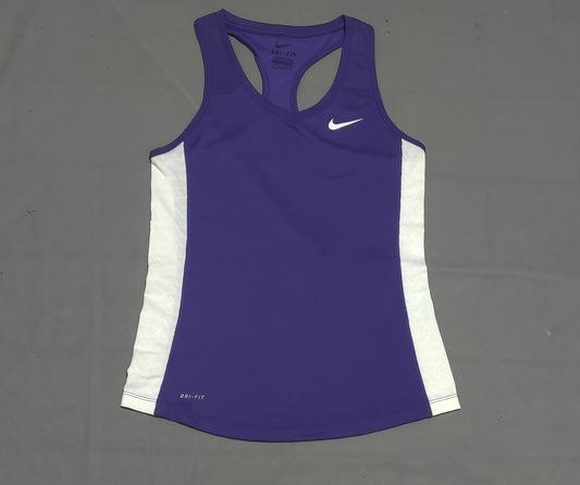 Nike Dir Fit Women Sport Purple Vest T Shirt