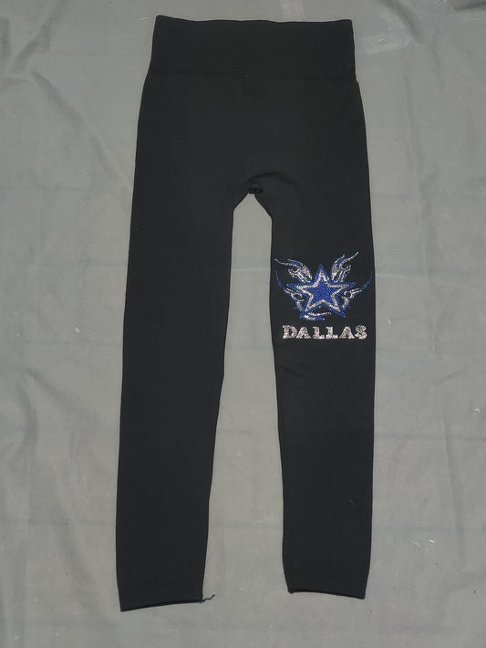 Dallas Women Black Sport Tights