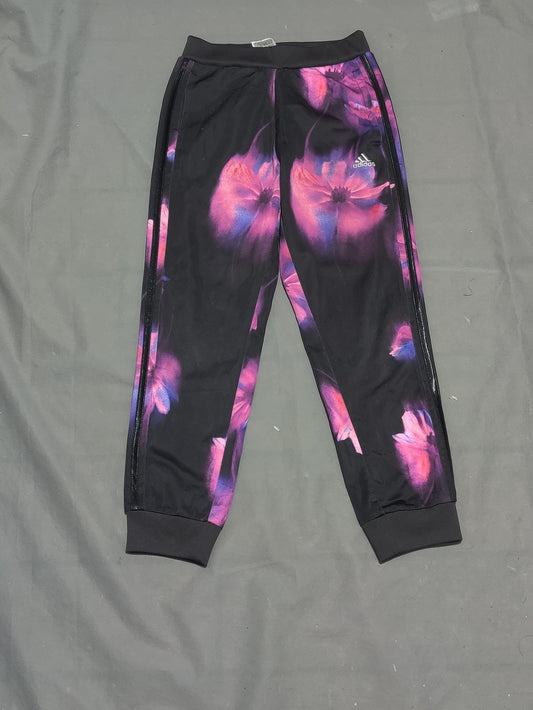 Adidas Women Black & Pink Sport Tights