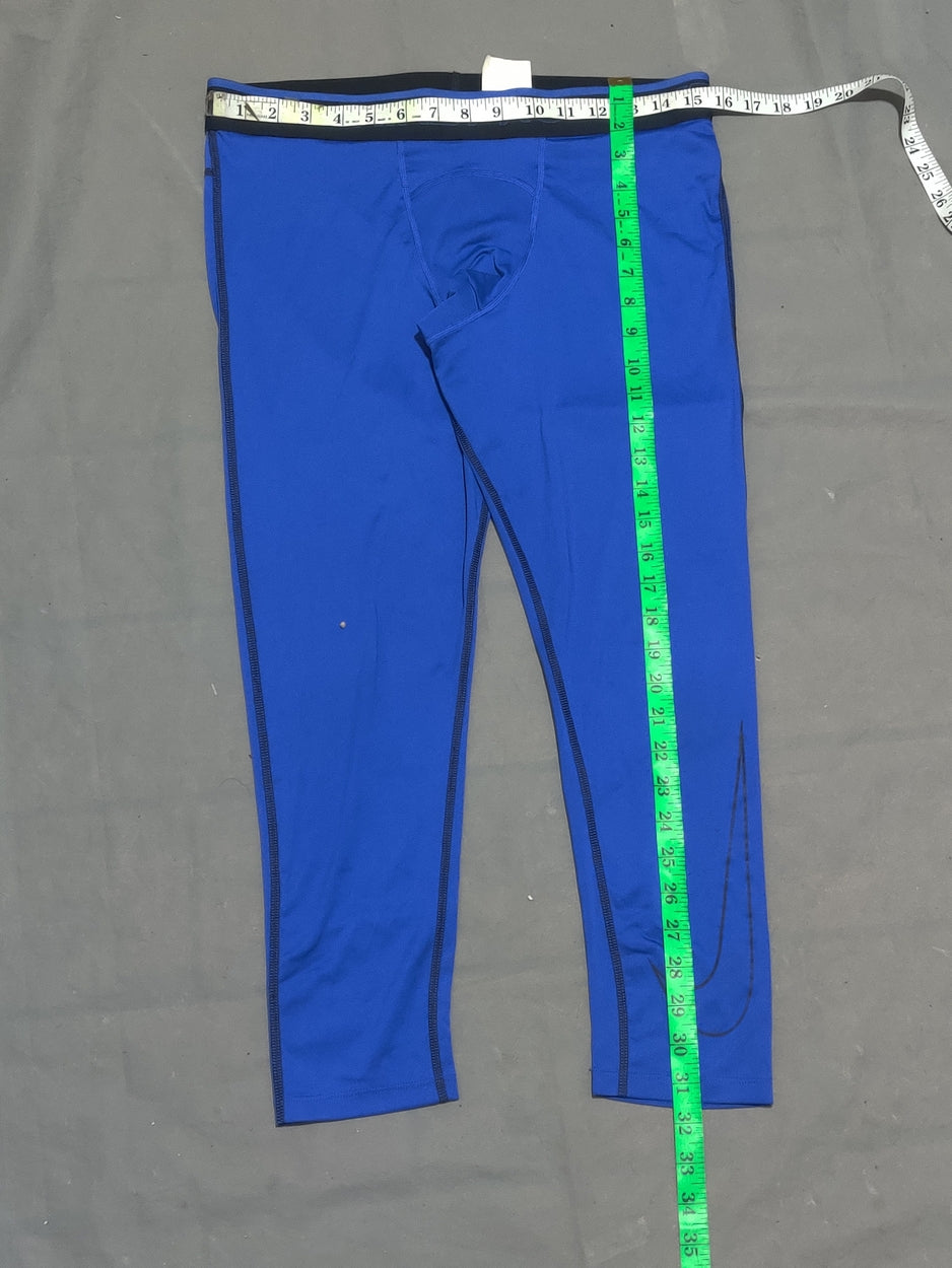 Nike Dri Fit Women Blue Sport Tights