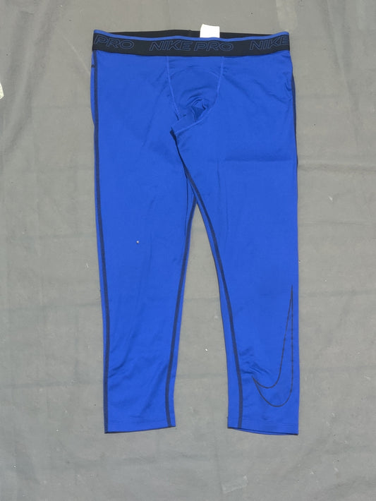 Nike Dri Fit Women Blue Sport Tights