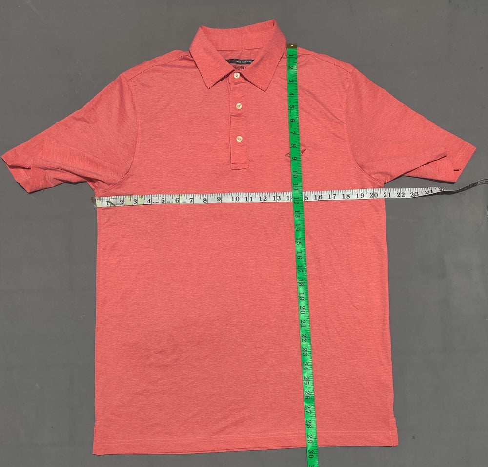 Greg Norman Men Sport Red Polo T Shirt