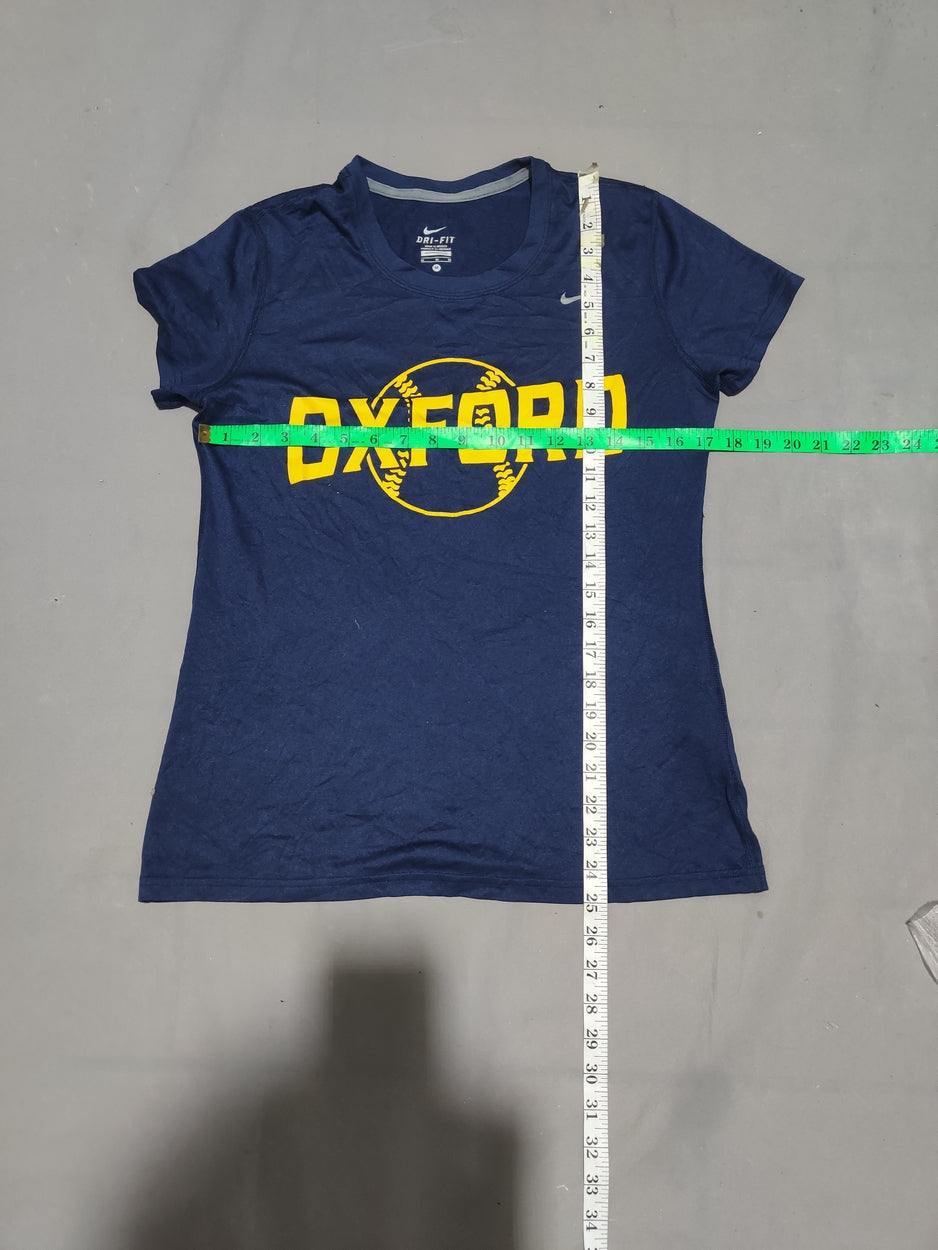 Nike Dri Fit Women Blue Sport T Shirt