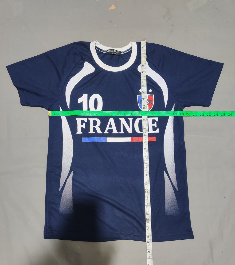 France Men Sport Blue T Shirt