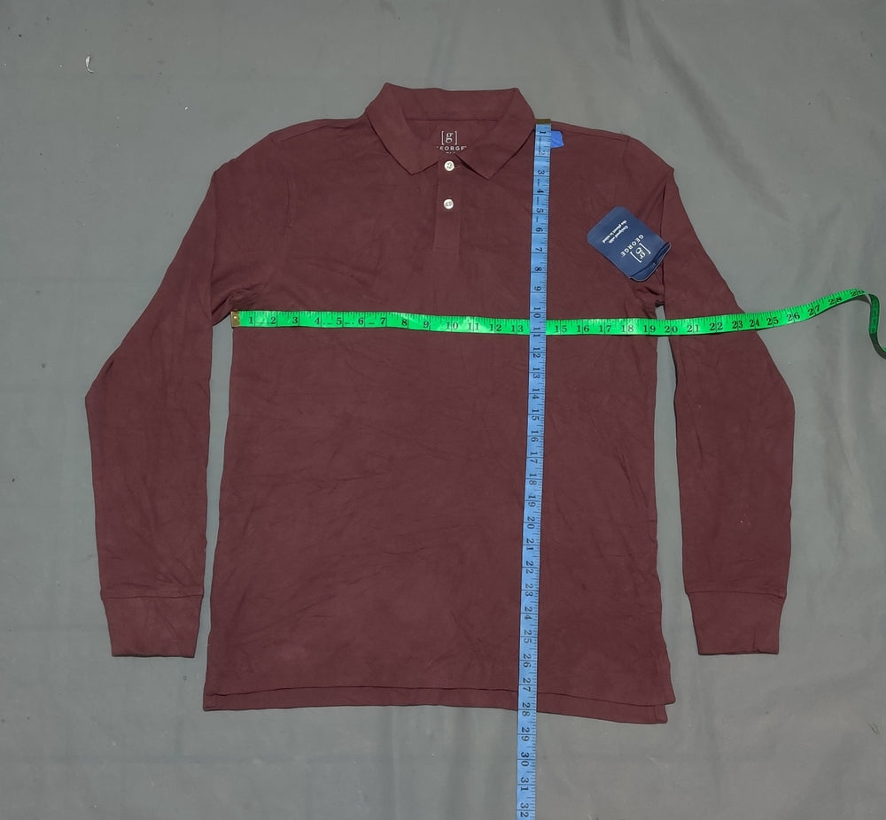 George Men Sport Maroon Polo T Shirt