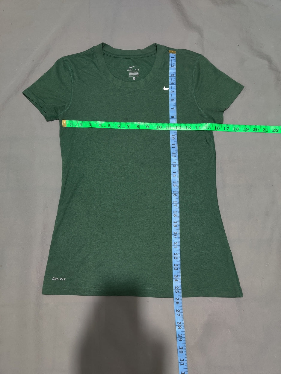 Nike Dri Fit Women Sport Green T Shirt