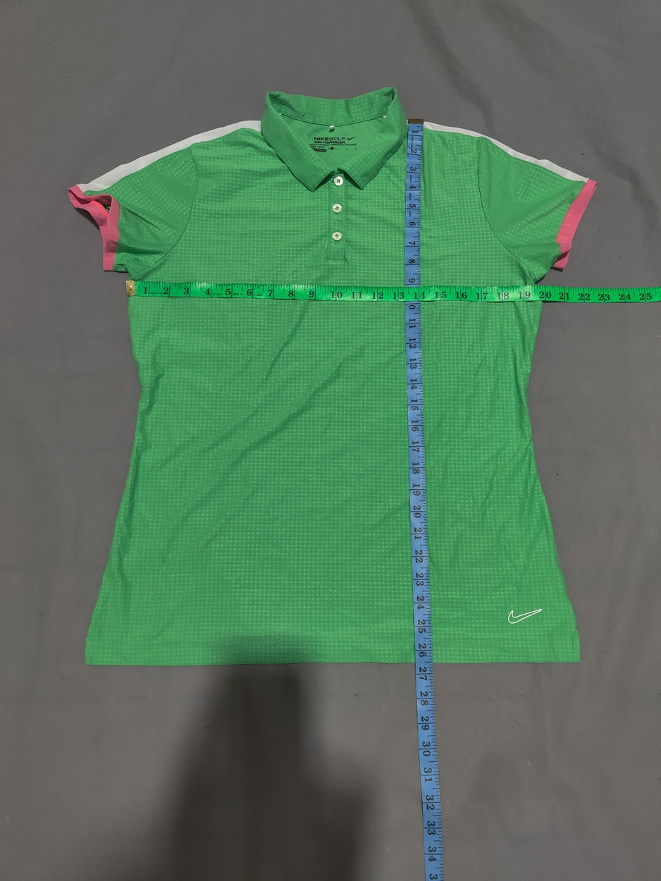 Nike Women Sport Green Polo T Shirt
