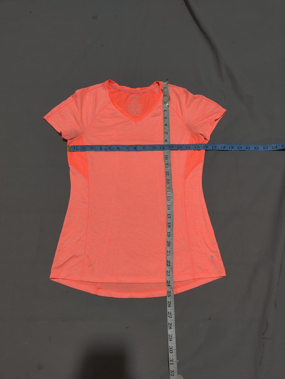 Danskin Women Sport Orange T Shirt
