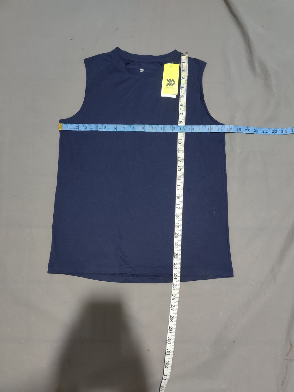 All In Motion Women Sport Blue Vest T Shirt