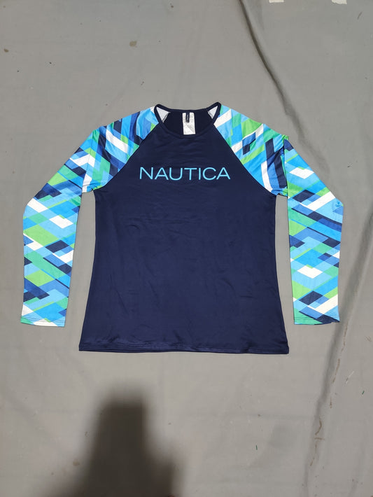 Nautica Women Sport Blue T Shirt
