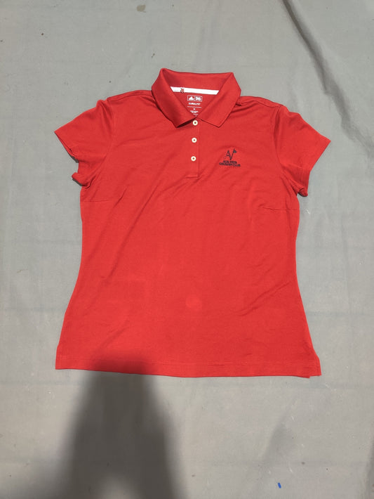 Adidas Women Sport Red Polo T Shirt