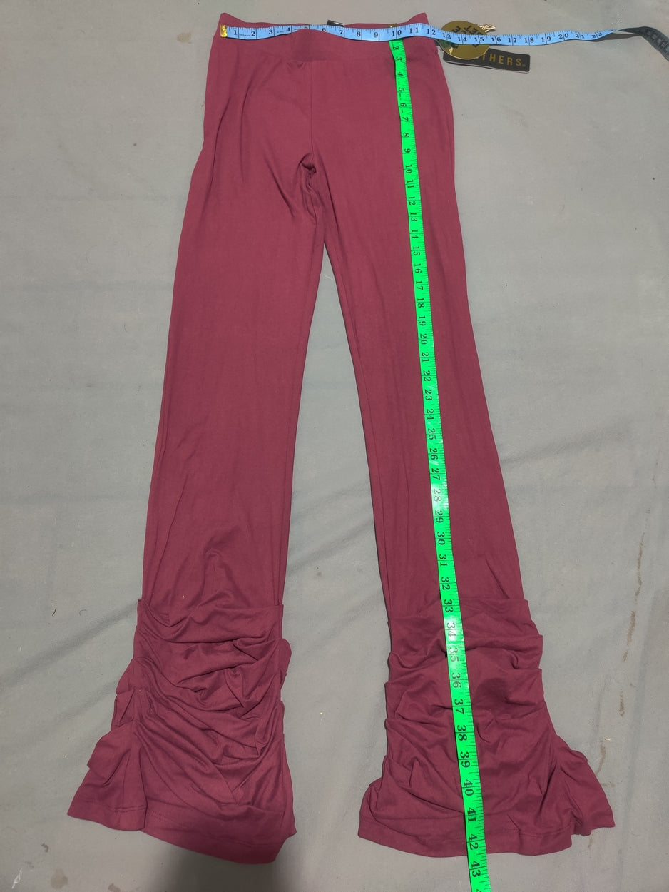 Feathers Women Maroon Sport Tights