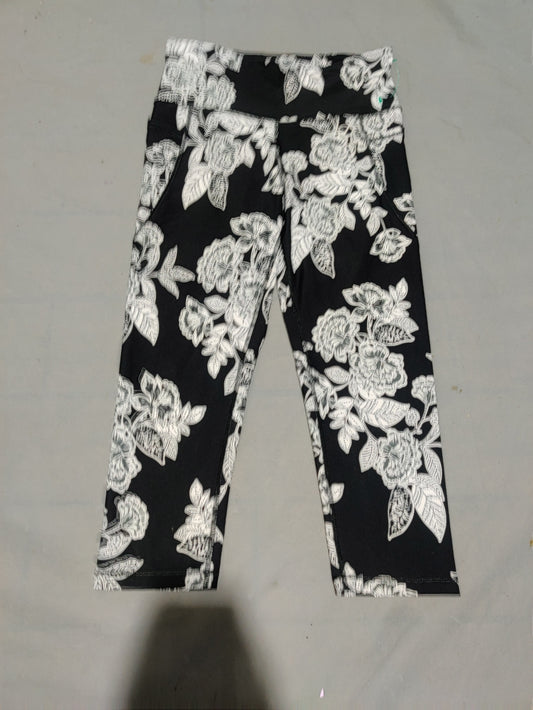 Old Navy Women Black Sport Tights