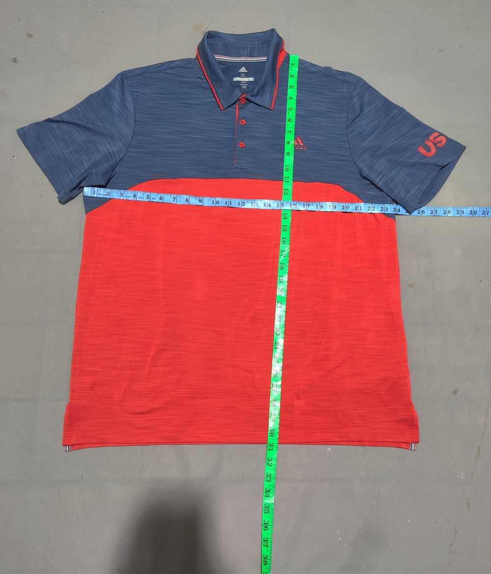 Adidas Men Sport Red Polo T Shirt