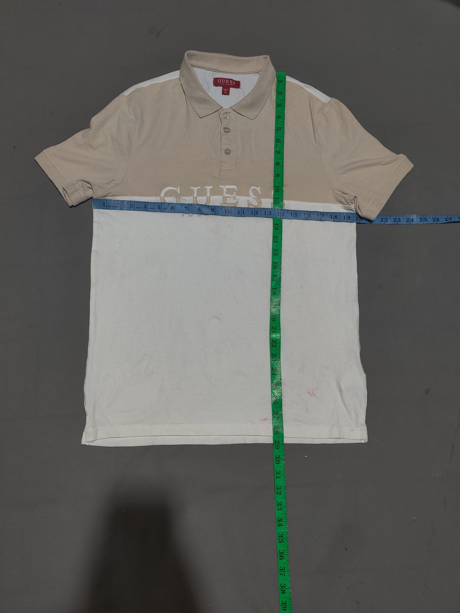 Guess Men Sport White Polo T Shirt