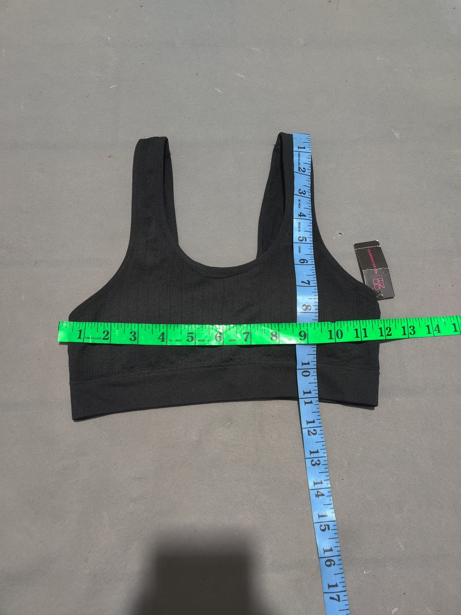 No Boundaries Women Black Sport Bra