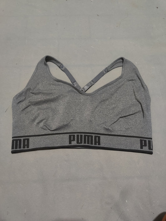 Puma Women Gray Sport Bra