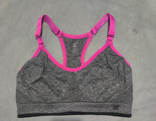 New Balance Women Gray Sport Bra