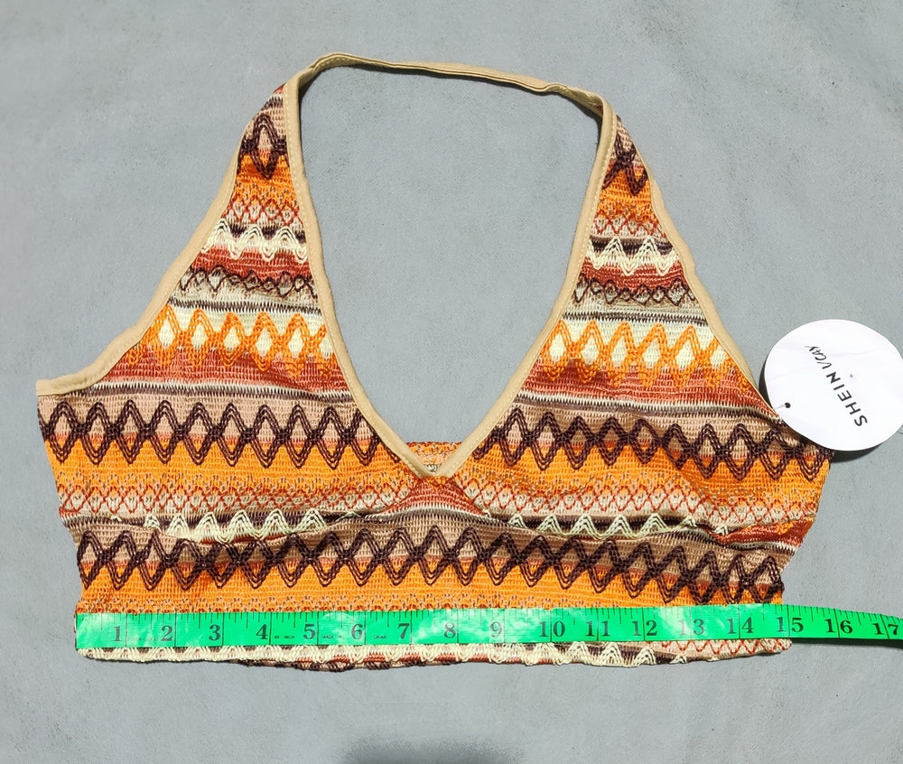 SHEIN Women Orange Sport Bra XL