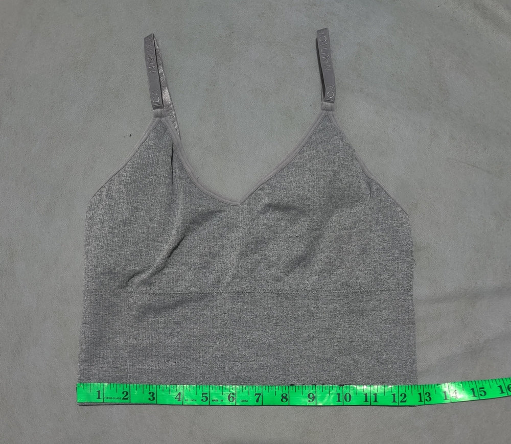 Nautica Women Gray Sport Bra L